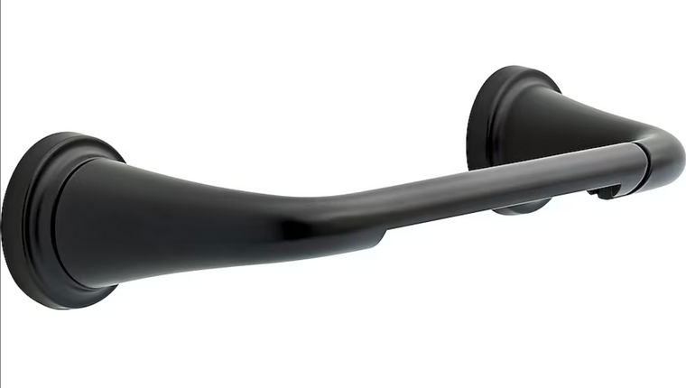 Delta LRK50-MB Larkin Bath Pivoting Toilet Paper Holder Matte Black Finish