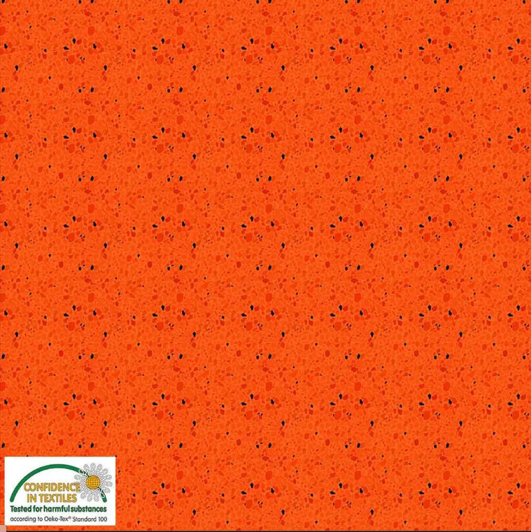 Stof European Quilting Best Bits Crackle Orange Cotton Fabric By The Yard