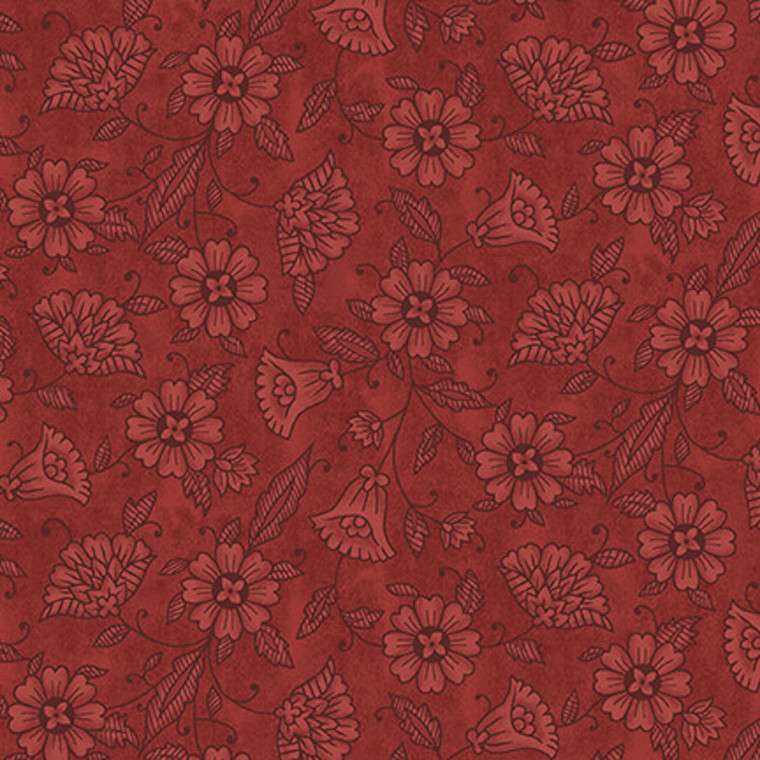 Blank Quilting Ashton Collection Floral Red Cotton Fabric By The Yard