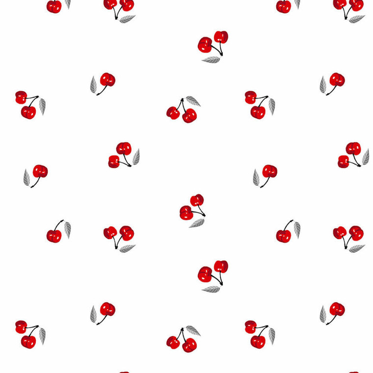 Blank Quilting Lets Partea! Cherries White Cotton Fabric By The Yard Blank Quilting Lets Partea! Cherries White Cotton Fabric By The Yard