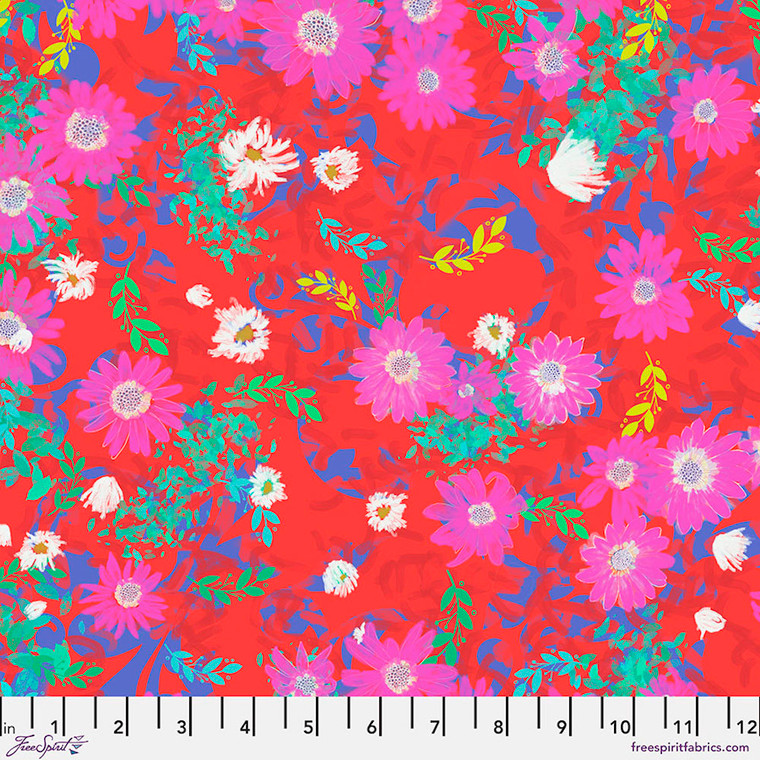 Victoria Findlay Wolfe Next Door Garden Divine Red Cotton Fabric by The Yard Victoria Findlay Wolfe Next Door Garden Divine Red Cotton Fabric by The Yard