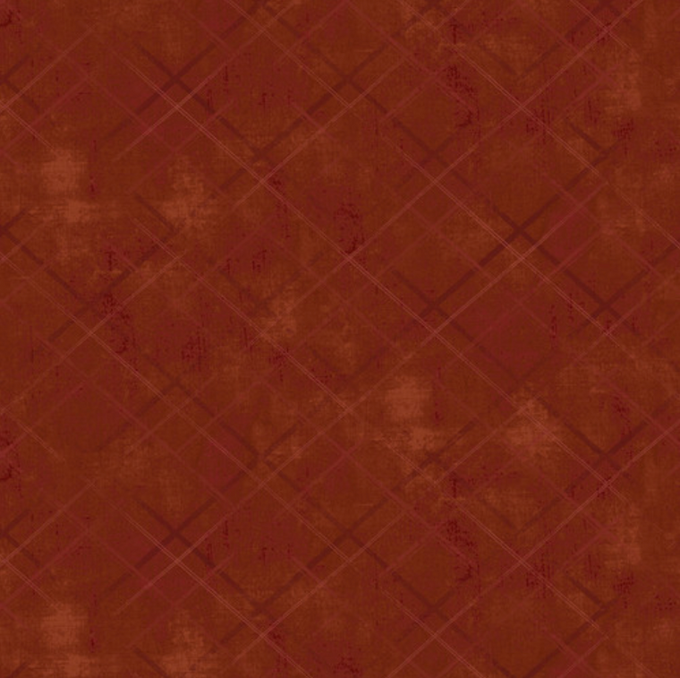 Henry Glass One Sister Basics Distressed Plaid Red Cotton Fabric By The Yard