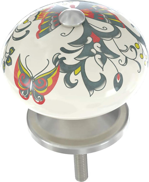 Franklin Brass P41748-DT 1 5/8" Dark Teal Butterfly Round Cabinet Knob 4 Pack