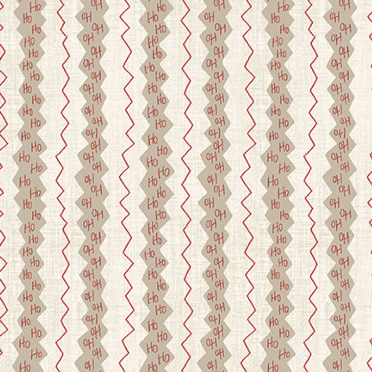 Henry Glass Countdown To Christmas Ho Ho Stripe Cream Fabric By The Yard Henry Glass Countdown To Christmas Ho Ho Stripe Cream Fabric By The Yard