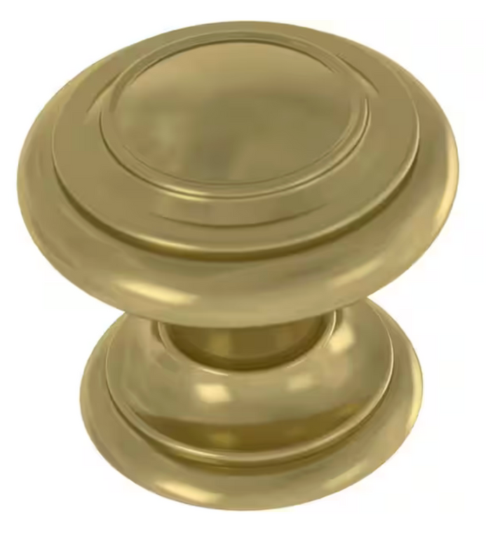 Liberty P44435K-523 1 1/8" Simple Double Ring Cabinet Drawer Knob Satin Gold Finish 30 Pack Liberty P44435K-523 1 1/8" Simple Double Ring Cabinet Drawer Knob Satin Gold Finish 30 Pack