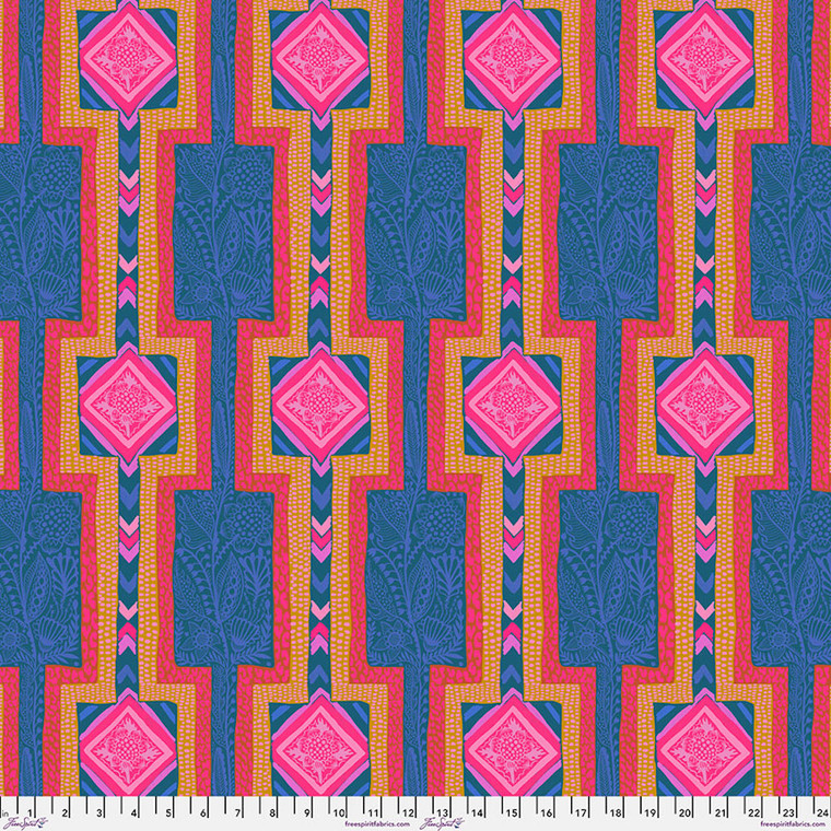 Free Spirit Anna Maria Horner Brave Labyrinth Royal Cotton Fabric By The Yard Free Spirit Anna Maria Horner Brave Labyrinth Royal Cotton Fabric By The Yard