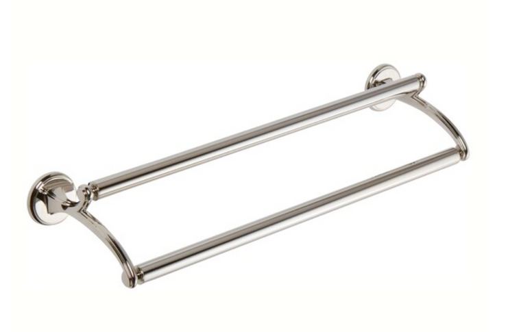 Ginger Designer Bath Circe 24" Double Towel Bar Polished Chrome
