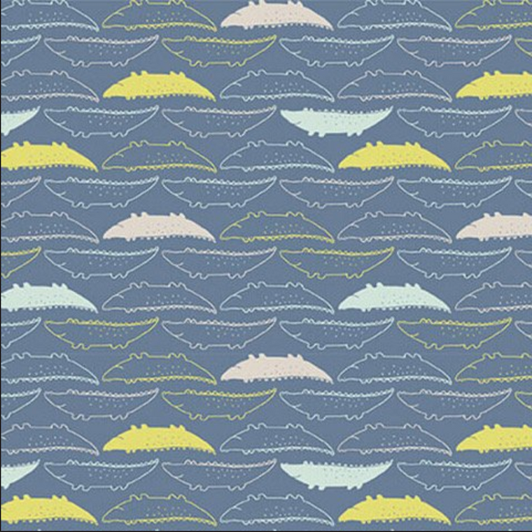 Studio E Safari Sunrise Alligator Allover Cotton Fabric by The Yard