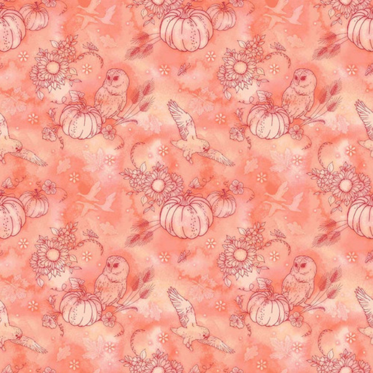 Studio E Night Owls Outline Pumpkin Toss Orange Cotton Fabric by The Yard Studio E Night Owls Outline Pumpkin Toss Orange Cotton Fabric by The Yard