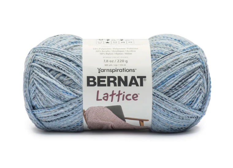 Bernat Lattice 220g Ocean Blues Poly/Acrylic Knitting & Crochet Yarn Bernat Lattice 220g Ocean Blues Poly/Acrylic Knitting & Crochet Yarn