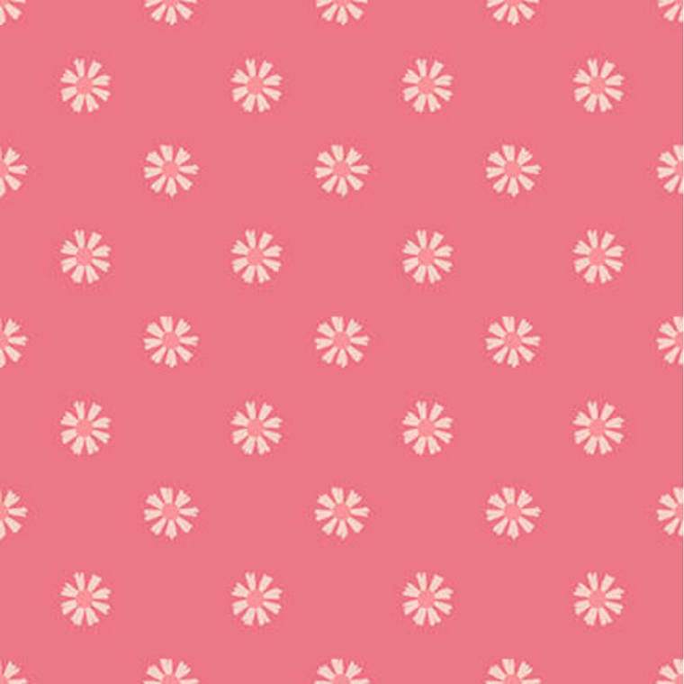 Studio E Porkopolis Monotone Small Floral Pink Cotton Fabric by The Yard Studio E Porkopolis Monotone Small Floral Pink Cotton Fabric by The Yard