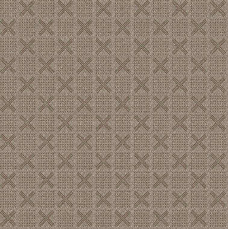 Henry Glass Stand Tall X Texture Taupe Cotton Fabric By The Yard