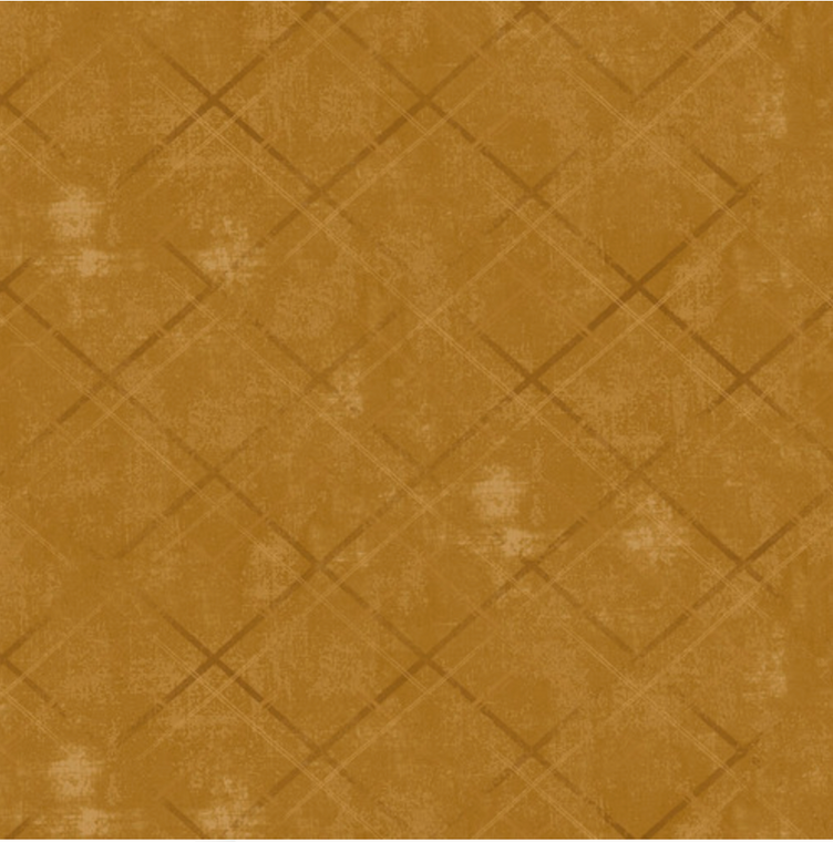 Henry Glass Time Well Spent Distressed Bias Plaid Gold Fabric By The Yard