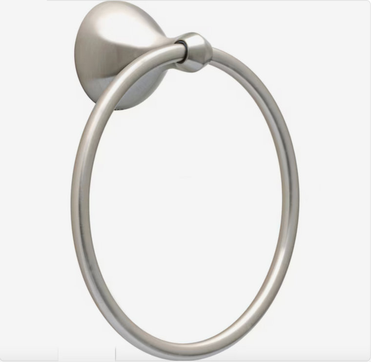 Delta FNDS46-BN Foundations Bath Towel Ring, Brushed Nickel Finish