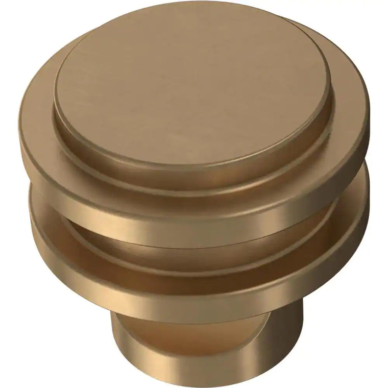 Liberty P43081C-CZ 1 1/4" Classic Ringed Cabinet Drawer Knob Champagne Bronze