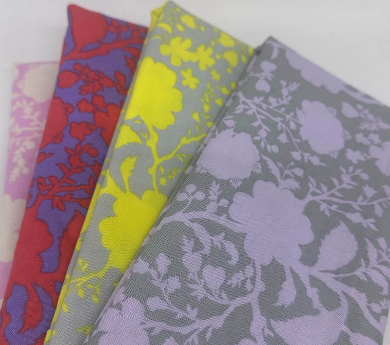 Free Spirit Tula Pink True Colors Wildflowers Assorted Fabric Half Yard Bundle