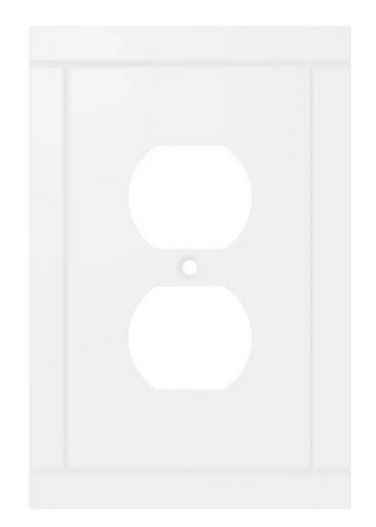 Hampton Bay W44653C-PW Belfast Single Duplex Cover Plate Pure White Hampton Bay W44653C-PW Belfast Single Duplex Cover Plate Pure White