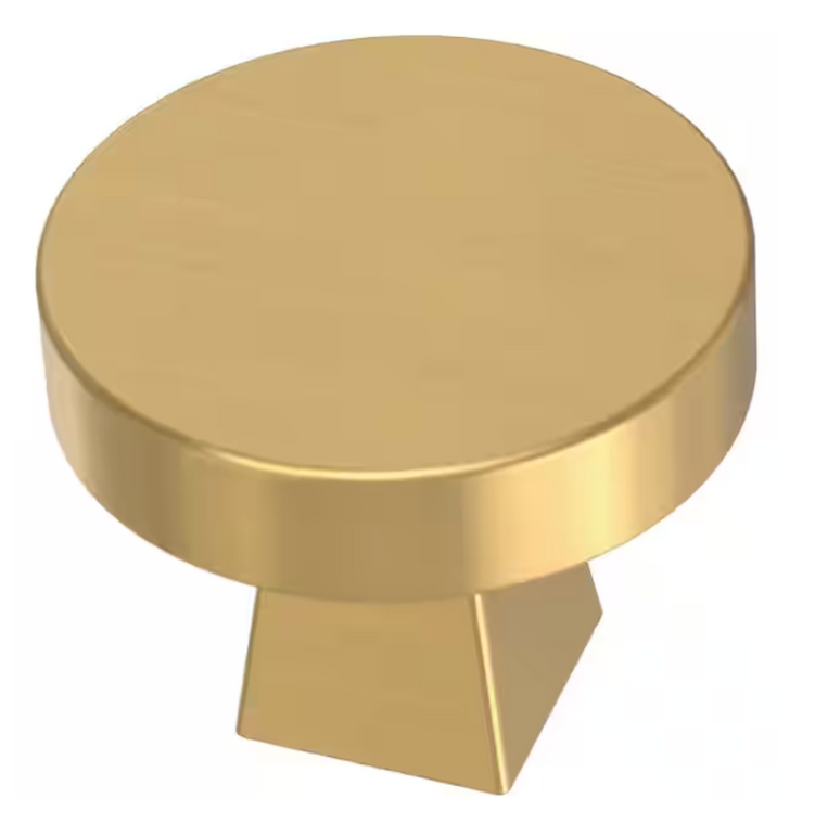 Liberty P47284C-117 1 1/8" Flat Round Cabinet Drawer Knob Modern Gold Finish