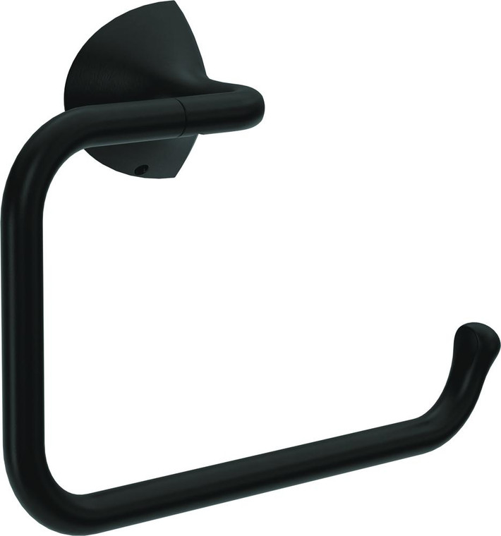 Delta LAM46-MB Lampard Bath Towel Ring Matte Black Finish