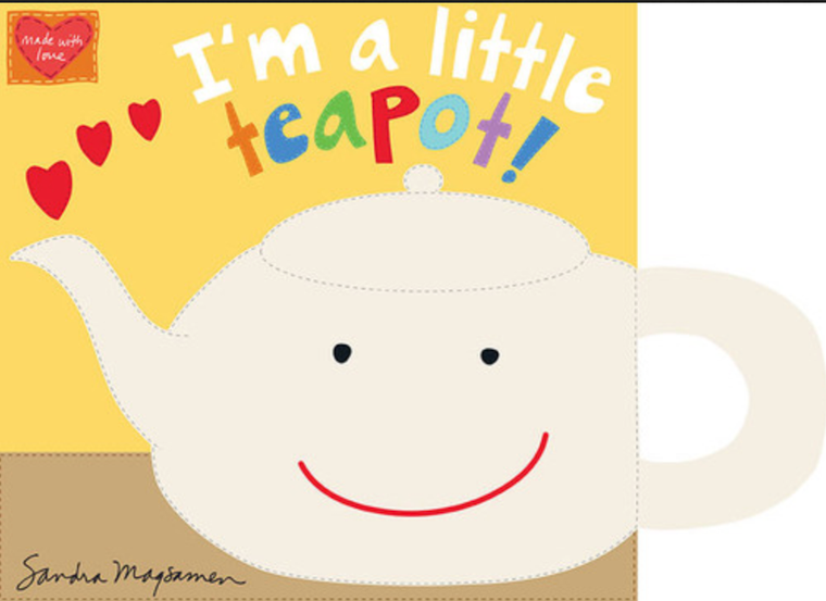 Studio E Huggable & Loveable I'm A Little Teapot Make Your Own Book Fabric By Panel