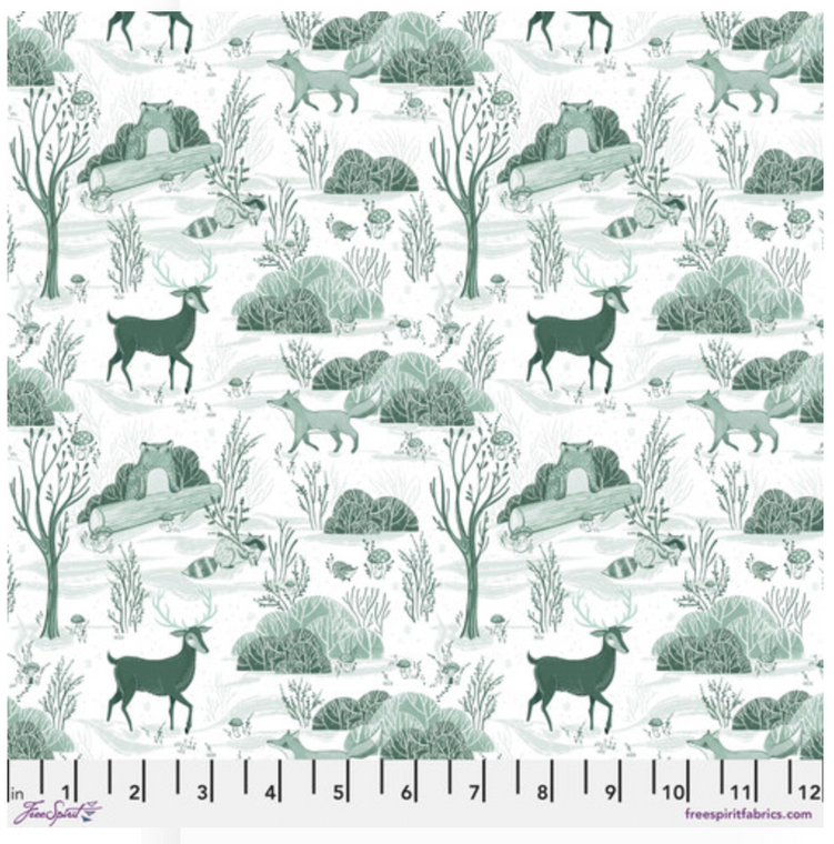Free Spirit Cori Dantini Enchanted Forest Day In The Woods White Cotton Fabric By The Yard Free Spirit Cori Dantini Enchanted Forest Day In The Woods White Cotton Fabric By The Yard