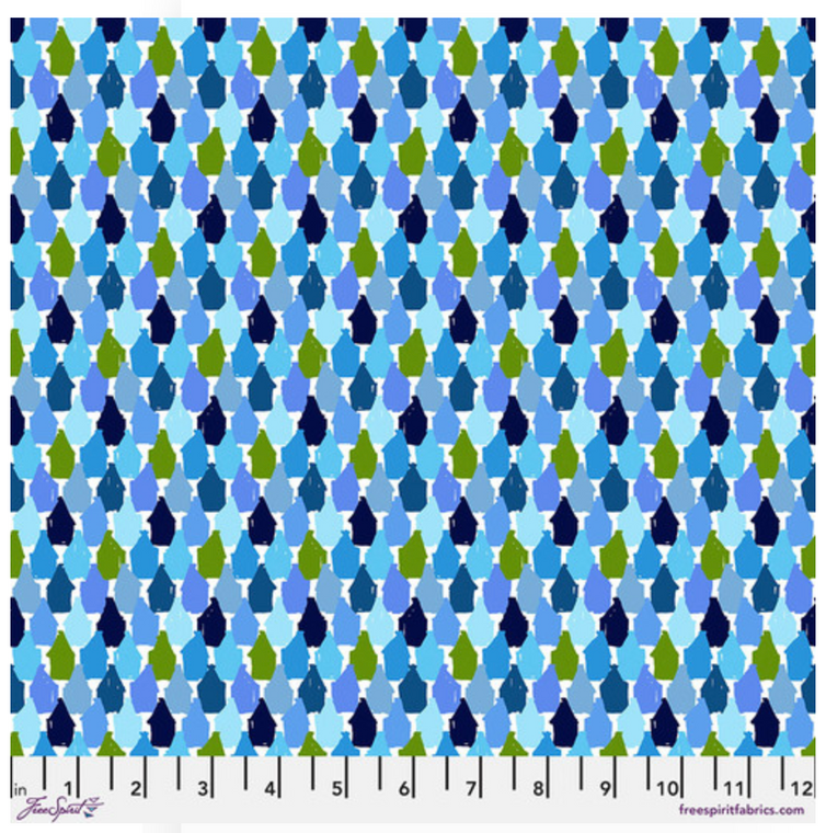 Free Spirit Billy Reue Architecture School The Suburbs Winter Blues Fabric By The Yard Free Spirit Billy Reue Architecture School The Suburbs Winter Blues Fabric By The Yard