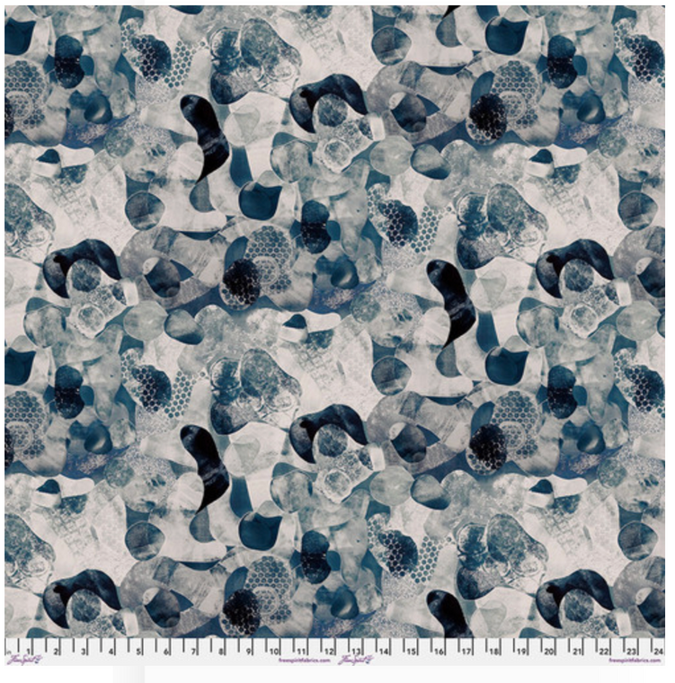 Free Spirit Sarah Sczepanski Rust & Bloom Budding Royal Blue Cotton Fabric By The Yard Free Spirit Sarah Sczepanski Rust & Bloom Budding Royal Blue Cotton Fabric By The Yard