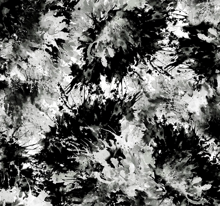 Henry Glass Splash Black & White 108" Wide Quilt Backing Cotton Fabric By The Yard