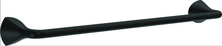 Delta LAM18-MB Lampard 18" Bath Towel Bar Matte Black Finish