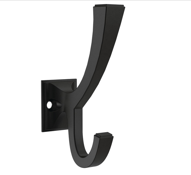 Franklin Brass B47250K-FB Classic Edge 4" Coat Hook Flat Black 4 Pack Franklin Brass B47250K-FB Classic Edge 4" Coat Hook Flat Black 4 Pack
