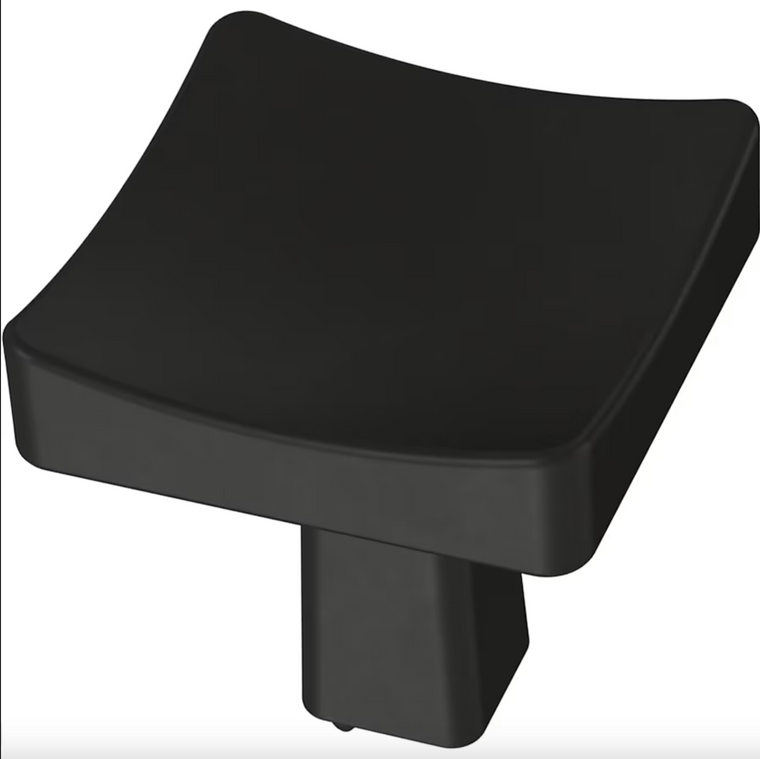 Brainerd P39934W-FB Flat Black 1" Flared Square Cabinet & Drawer Knob Brainerd P39934W-FB Flat Black 1" Flared Square Cabinet & Drawer Knob