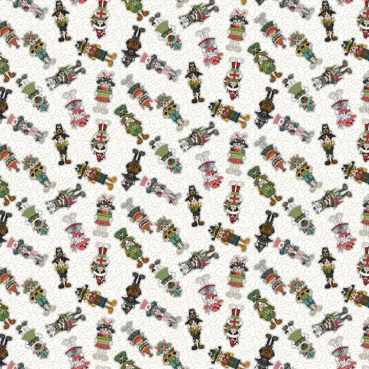 Henry Glass Hat On A Cat Allover Cats Ivory Cotton Fabric By The Yard Henry Glass Hat On A Cat Allover Cats Ivory Cotton Fabric By The Yard