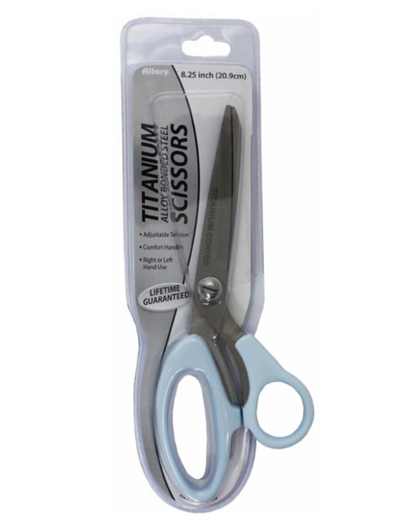 Allary Premium Titanium Bonded Steel 8.25" Fabric Scissors Comfort Handles