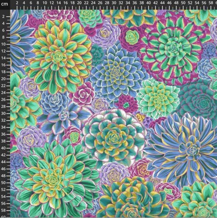 Free Spirit Philip Jacobs House Leeks Grey Cotton Fabric By The Yard