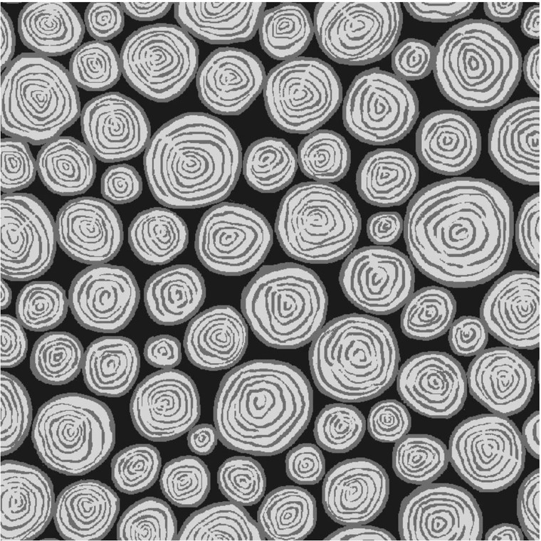 Paintbrush Studios Menagerie Log Slices Grey Cotton Fabric By The Yard