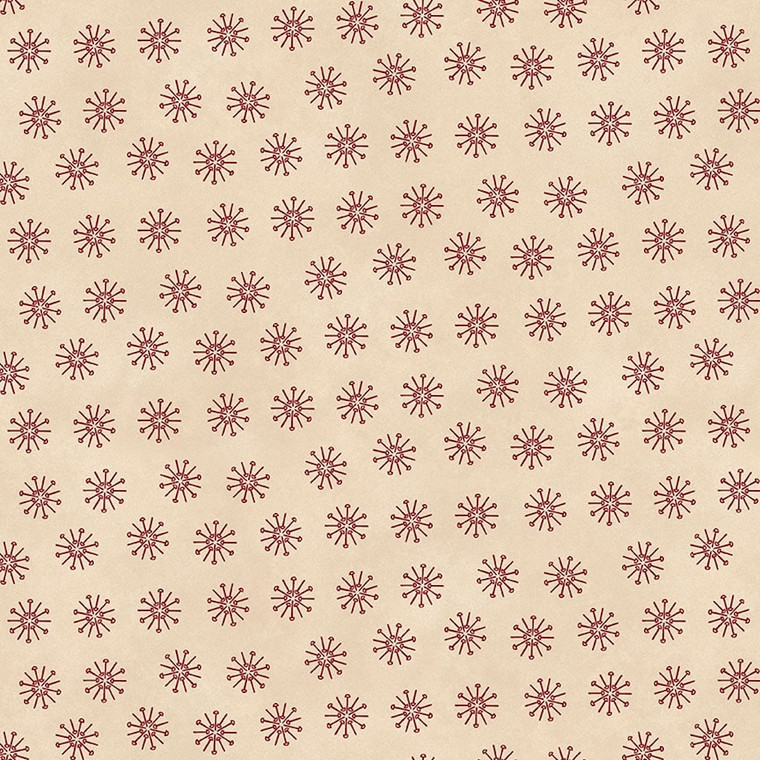 Henry Glass Memories in Redwork Pin Stars Sand Cotton Fabric By The Yard Henry Glass Memories in Redwork Pin Stars Sand Cotton Fabric By The Yard