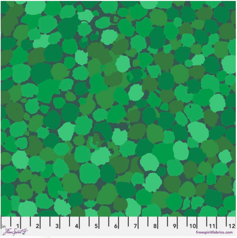 Free Spirit Brandon Mably Reflections Green Cotton Fabric By The Yard Free Spirit Brandon Mably Reflections Green Cotton Fabric By The Yard