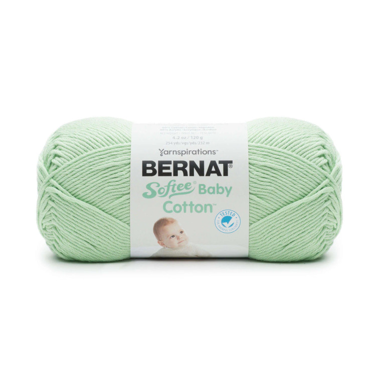 Bernat Softee Baby Cotton 120g Jade Frost Knitting & Crochet Yarn