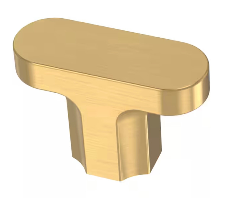 Liberty P48856C-117 1 5/8" Scalloped Cabinet T-Knob Modern Gold Liberty P48856C-117 1 5/8" Scalloped Cabinet T-Knob Modern Gold