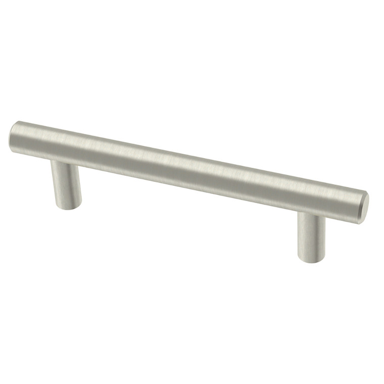 Brainerd BAR096W-SSA Stainless Steel Bar Cabinet Drawer Pull 3 3/4" CTC 5 Pack