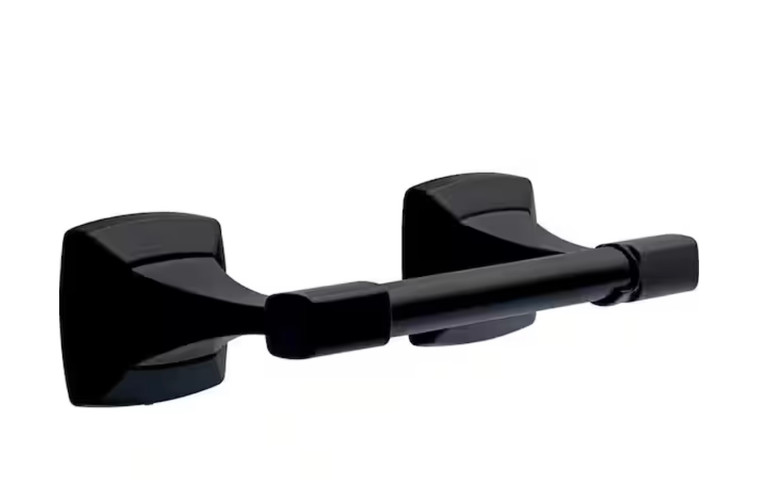 Delta PWD50-MB Portwood Bath Toilet Paper Holder Matte Black Finish