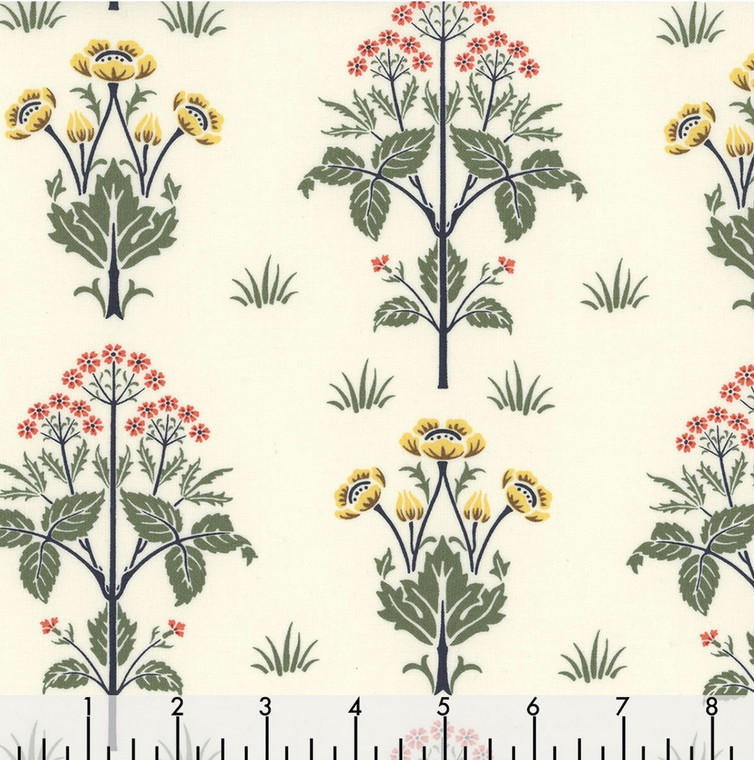 Free Spirit Morris & Co. Leicester Meadowsweet White Cotton Fabric By The Yard Free Spirit Morris & Co. Leicester Meadowsweet White Cotton Fabric By The Yard