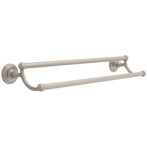 Franklin Brass 9045SN Jamestown Bath 24" Double Towel Bar Satin NIckel Finish