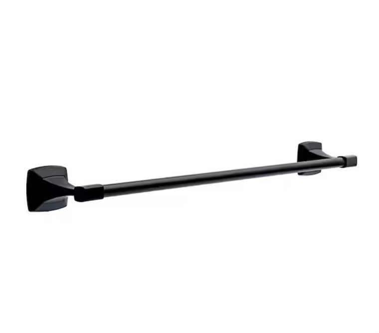 Delta PWD24-MB Portwood Bath 24" Towel Bar Matte Black Finish