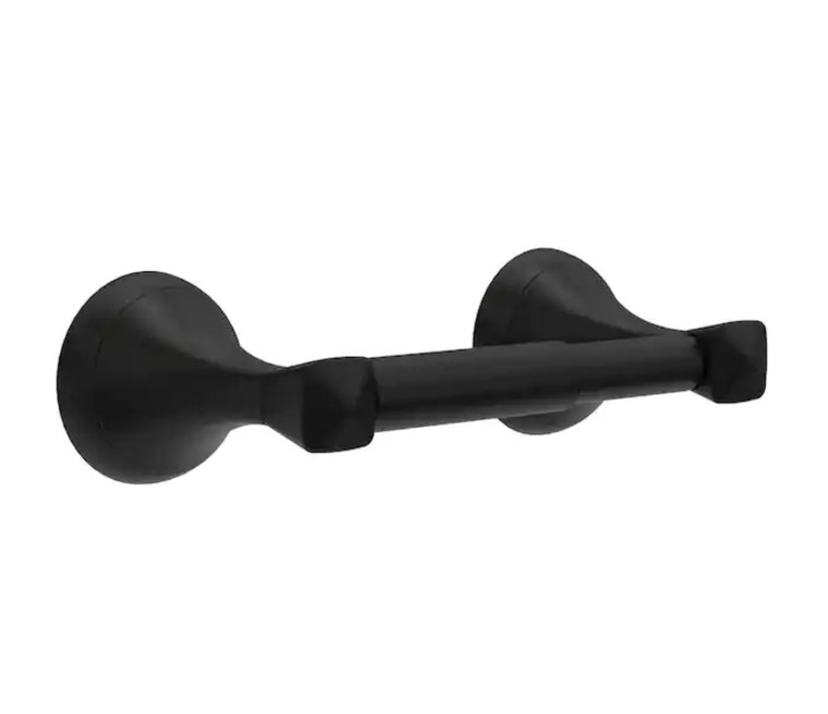 Delta ESA50-MB Esato Bath Toilet Paper Holder Matte Black Finish Delta ESA50-MB Esato Bath Toilet Paper Holder Matte Black Finish