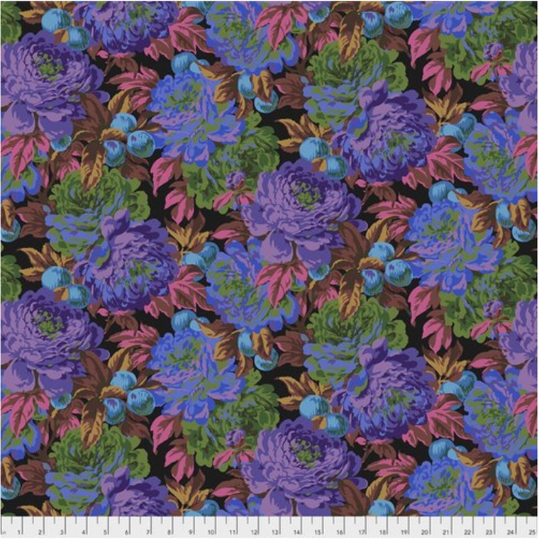 Free Spirit Philip Jacobs Luscious Black Cotton Fabric By The Yard