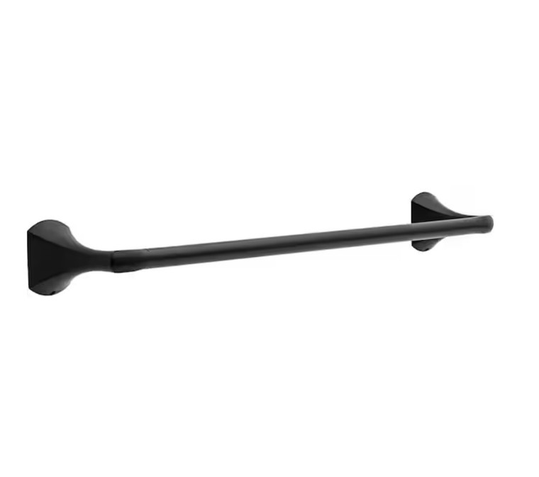 Delta PRC18-MB Pierce Bath 18" Towel Bar Matte Black Finish