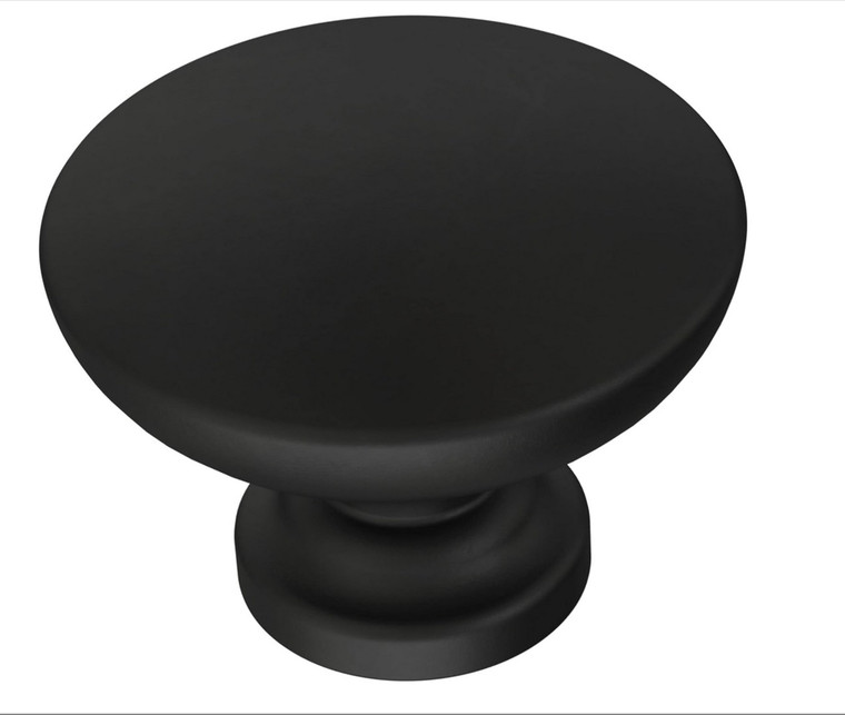 Liberty P29523Z-FBA 1 1/8" Fulton Matte Black Cabinet Drawer Knob 5 Pack