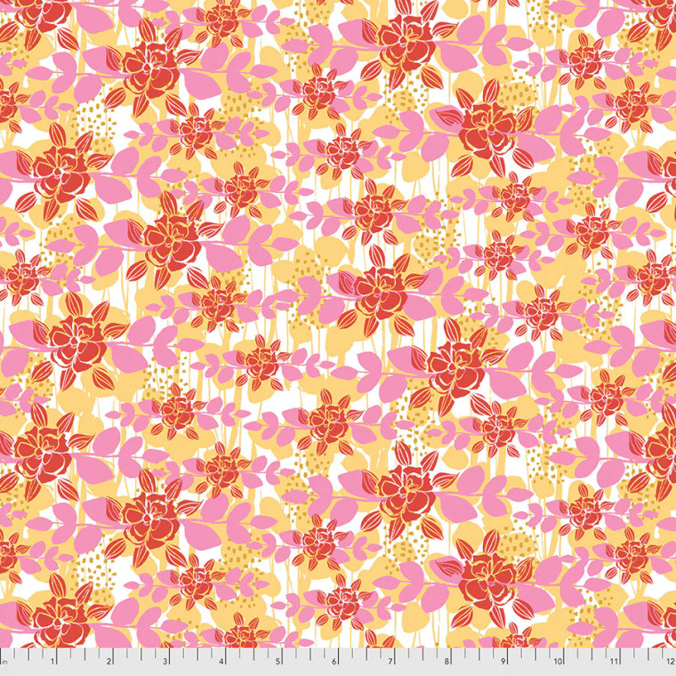 Free Spirit Kelli May-Krenz Boho Blooms Prairie Red Fabric By The Yard Free Spirit Kelli May-Krenz Boho Blooms Prairie Red Fabric By The Yard