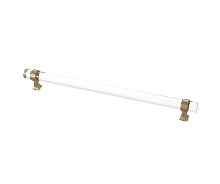 Brainerd P444559-720 Clear Acrylic & Champagne Bronze 12" Cabinet Drawer Bar Pull